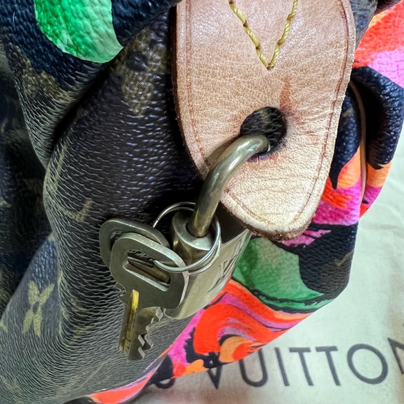 LOUIS VUITTON Steven Sprouse Monogram Roses Speedy 30 Limited Edition 2008 - Picture 14 of 16